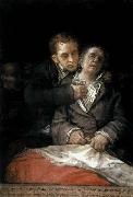 Francisco de goya y Lucientes Self-Portrait with Doctor Arrieta Sweden oil painting artist